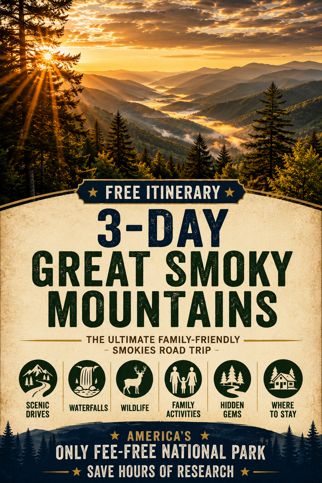 Free itinerary: 3-Day Great Smoky Mountains, the ultimate family-friendly Smokies road trip