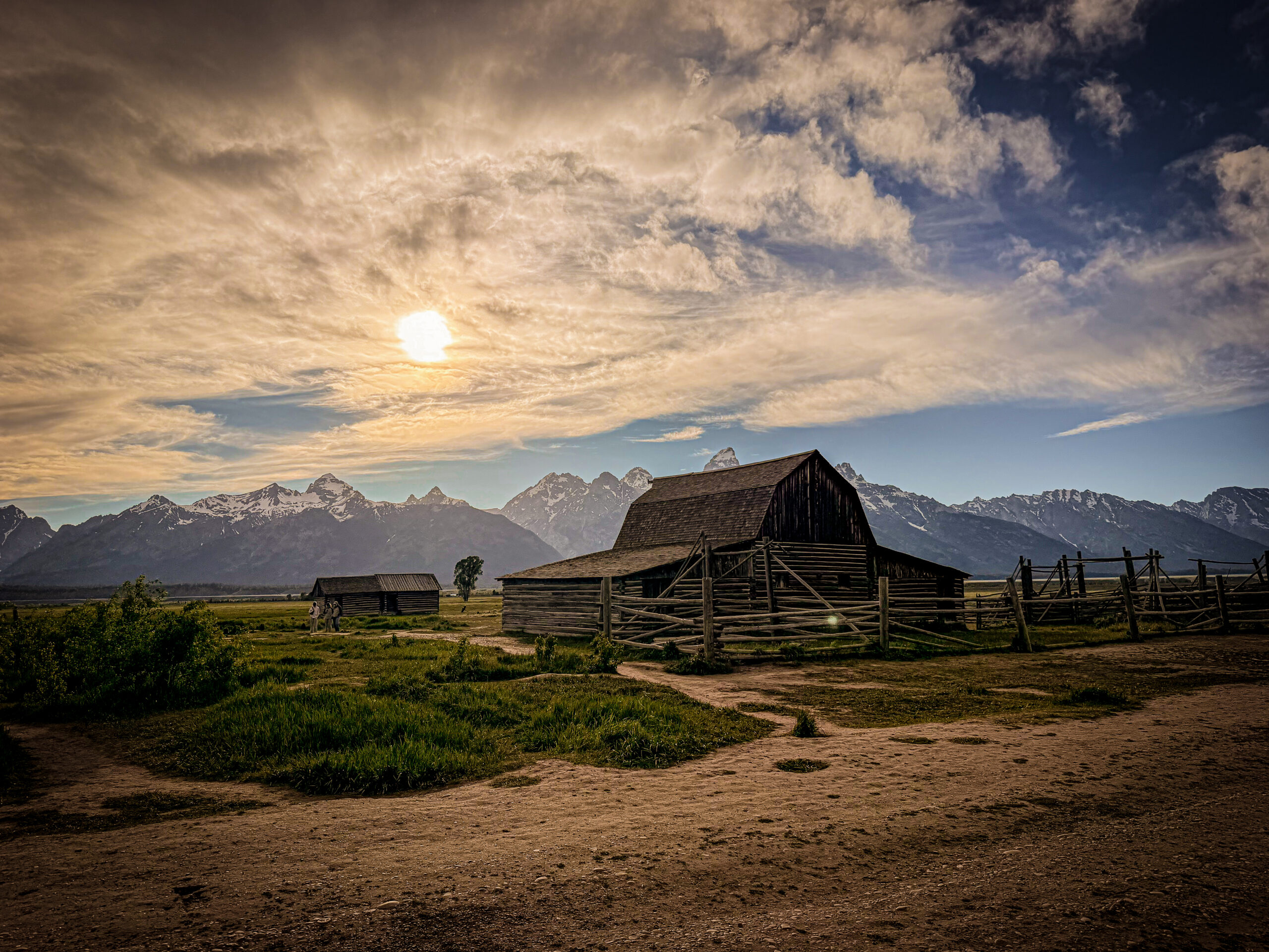 Mormon Row historic barn and fence