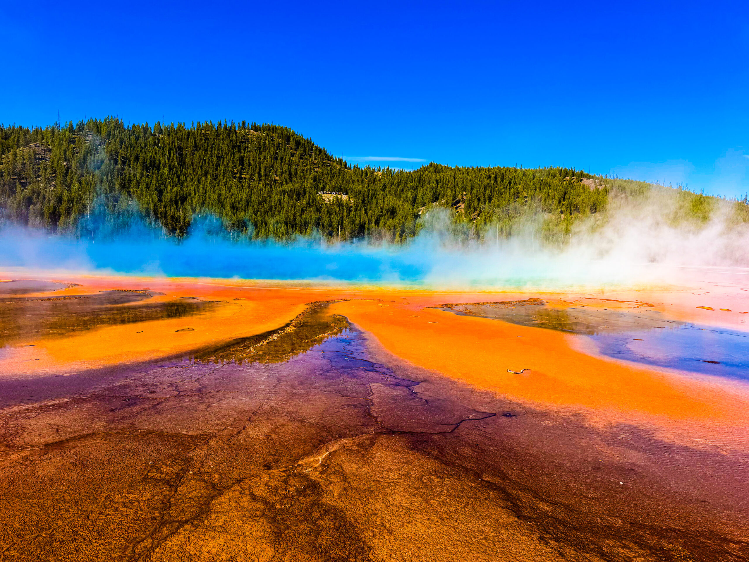 Grand Prismatic Spring vivid colors
