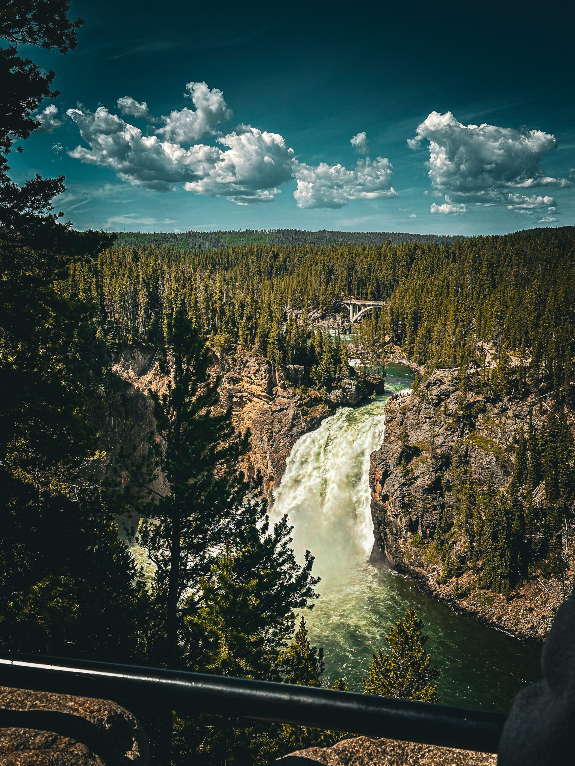 Upper Falls of the Yellowstone River from the Brink of the Upper Falls Trail