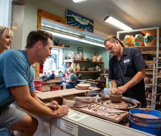 Pottery studio in the Great Smoky Arts and Crafts Community, Gatlinburg