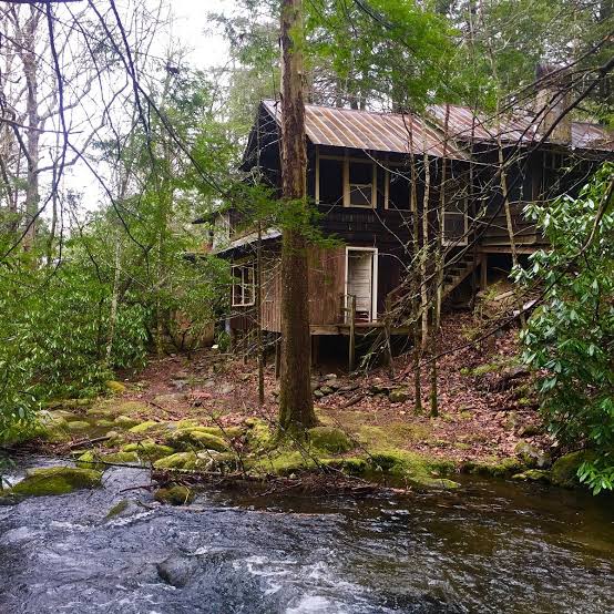 Abandoned cabin in Elkmont Ghost Town, Great Smoky Mountains