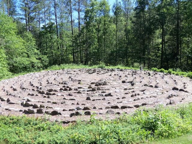 Rachel's Labyrinth, a stone meditation labyrinth near Gatlinburg
