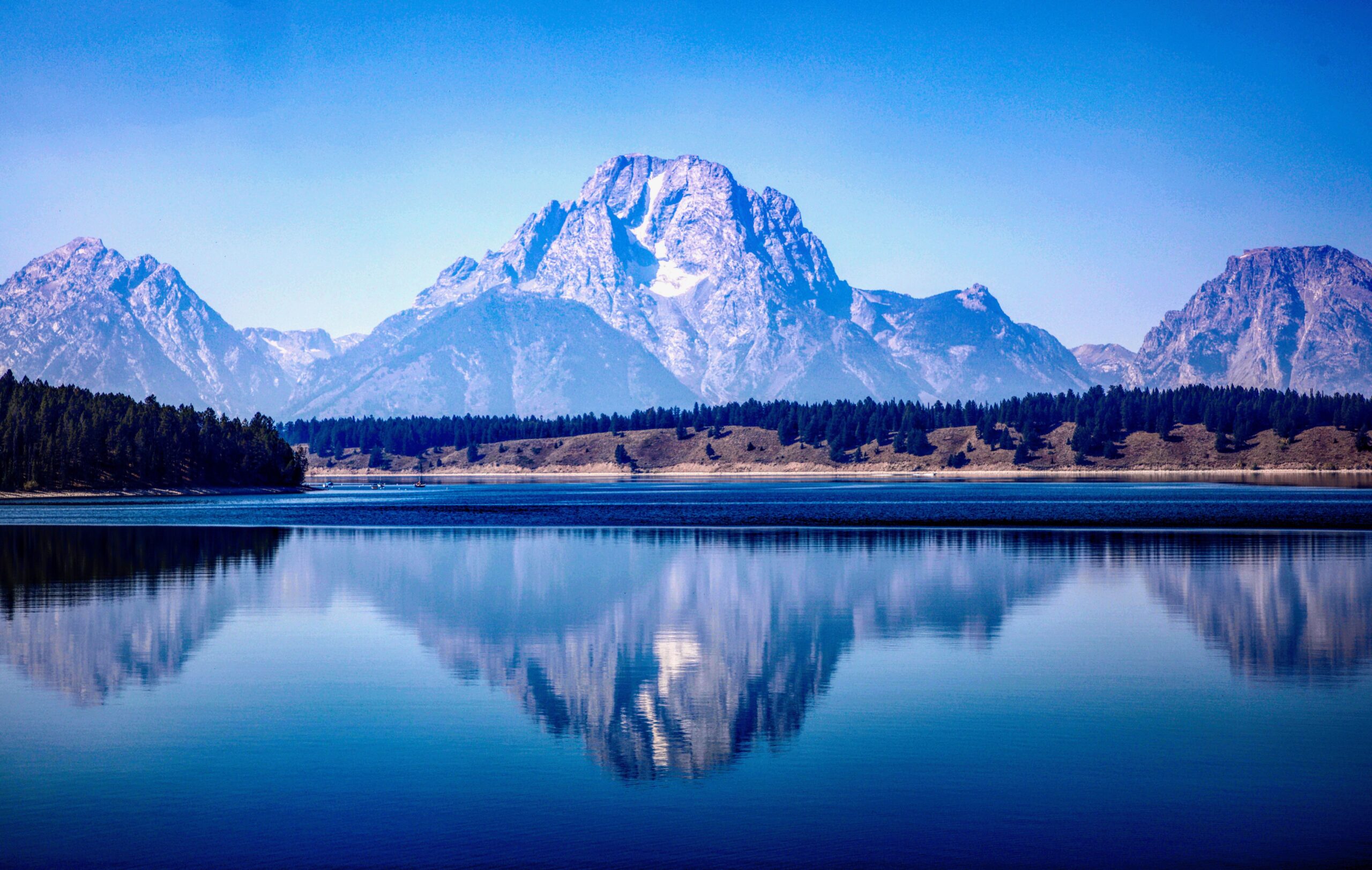 Grand Teton National Park lodge with mountain view