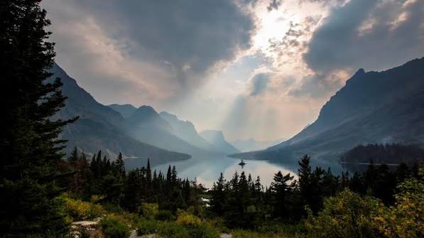 Wild Goose Island on St. Mary Lake in Glacier National Park