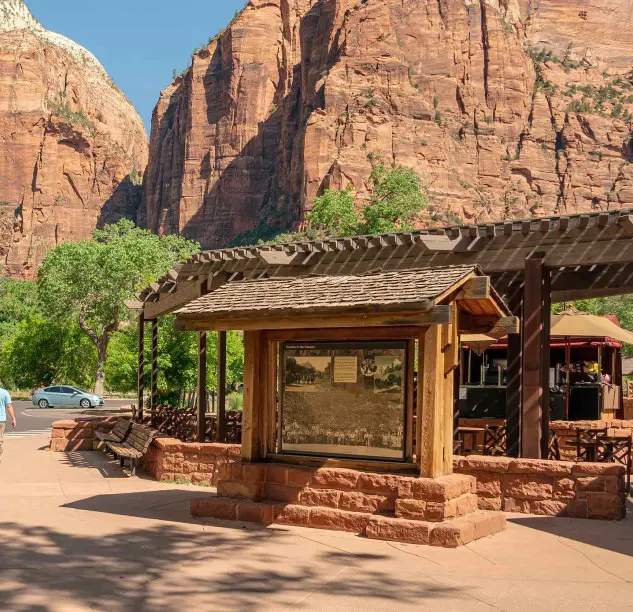 Zion National Park Lodge on the Scenic Drive inside the park