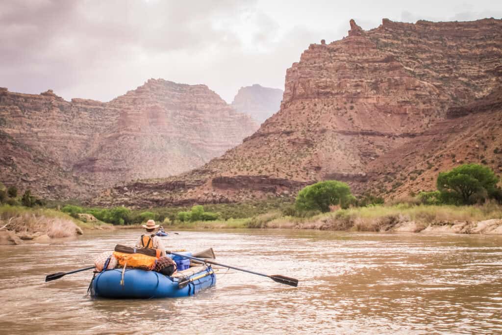 Rafting on the Colorado River near Moab, Utah
