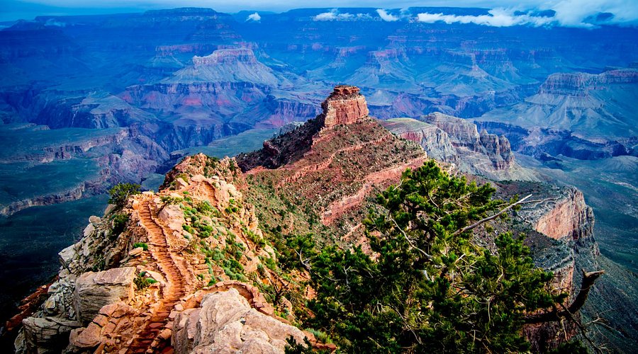 Switchbacks on the South Kaibab Trail, Grand Canyon
