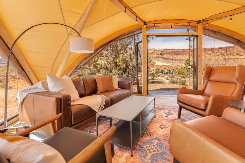 Safari tents at Under Canvas Moab